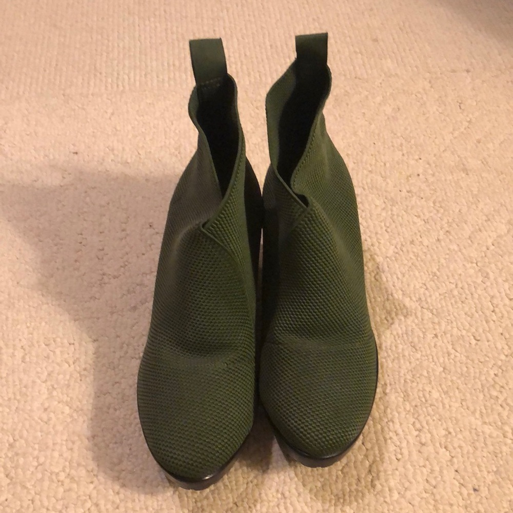Charleston Shoe Co. “Torino Boot” Green Booties